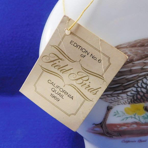 Dant Whiskey Bottle Field Birds CALIFORNIA QUAIL 6th Edition 1969 Decanter - Picture 3 of 7